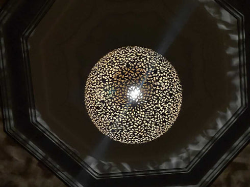 Moroccan Brass Pendant Light | Handcrafted Chandelier (PL 1070)